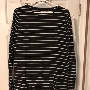Striped Lands Ends Long Sleeve Shirt